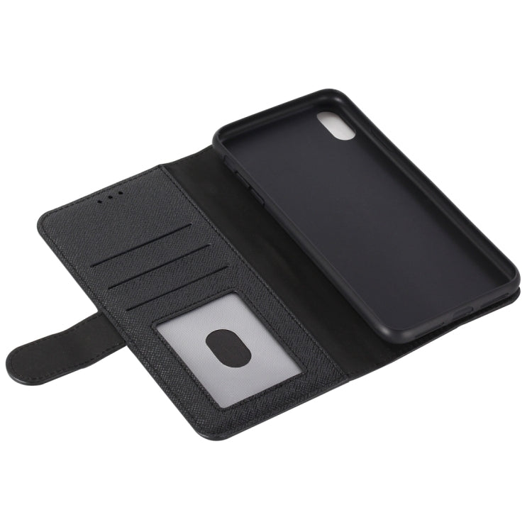 For iPhone XS / X GEBEI Top-grain Leather Horizontal Flip Protective Case with Holder & Card Slots & Wallet & Photo Frame