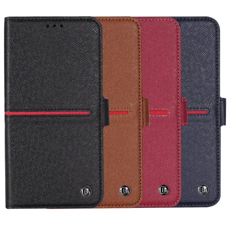 For iPhone XS / X GEBEI Top-grain Leather Horizontal Flip Protective Case with Holder & Card Slots & Wallet & Photo Frame