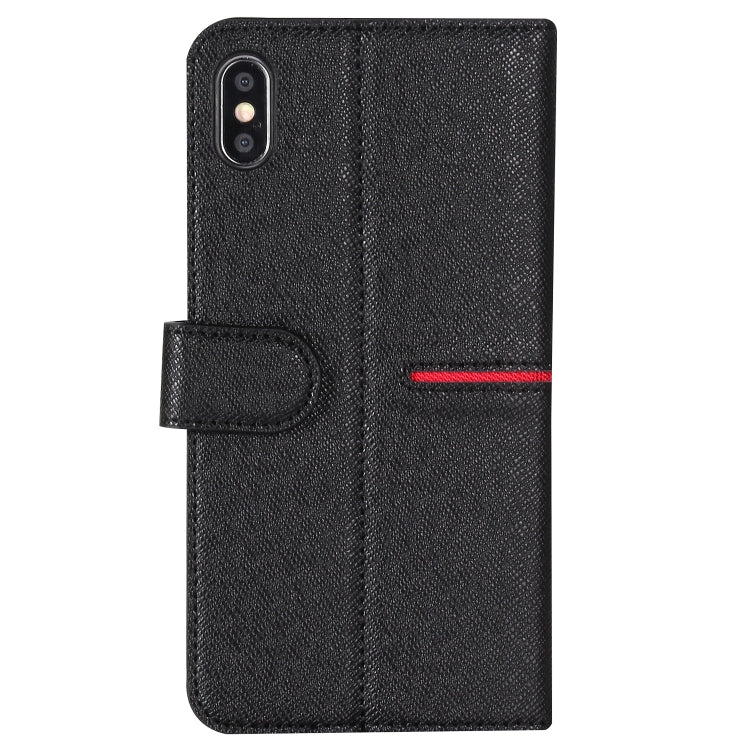For iPhone XR GEBEI Top-grain Leather Horizontal Flip Protective Case with Holder & Card Slots & Wallet & Photo Frame