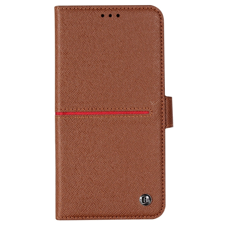 For iPhone XS Max GEBEI Top-grain Leather Horizontal Flip Protective Case with Holder & Card Slots & Wallet & Photo Frame