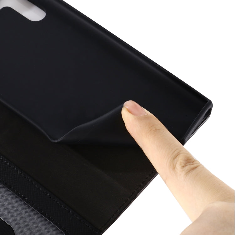 For Galaxy Note 10 GEBEI Top-grain Leather Horizontal Flip Protective Case with Holder & Card Slots & Wallet & Photo Frame