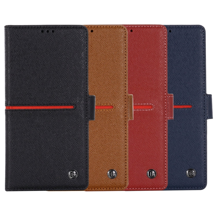 For Galaxy Note 10 GEBEI Top-grain Leather Horizontal Flip Protective Case with Holder & Card Slots & Wallet & Photo Frame