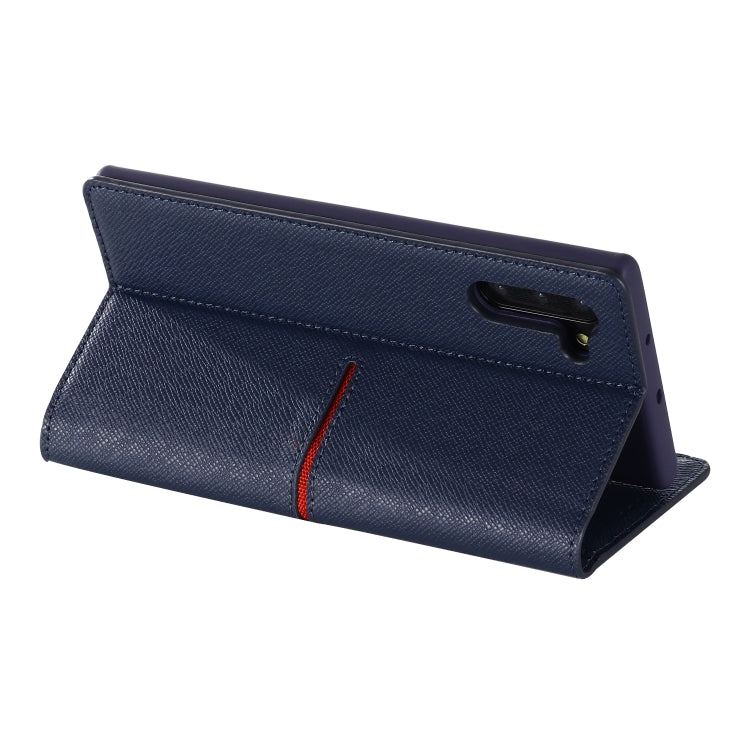 For Galaxy Note 10 GEBEI Top-grain Leather Horizontal Flip Protective Case with Holder & Card Slots & Wallet & Photo Frame
