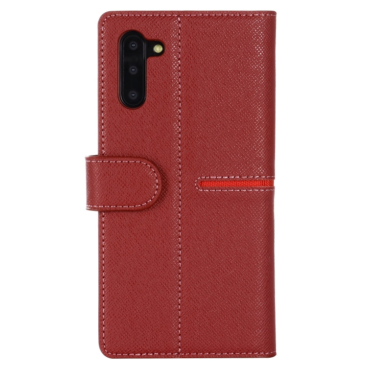 For Galaxy Note 10 GEBEI Top-grain Leather Horizontal Flip Protective Case with Holder & Card Slots & Wallet & Photo Frame