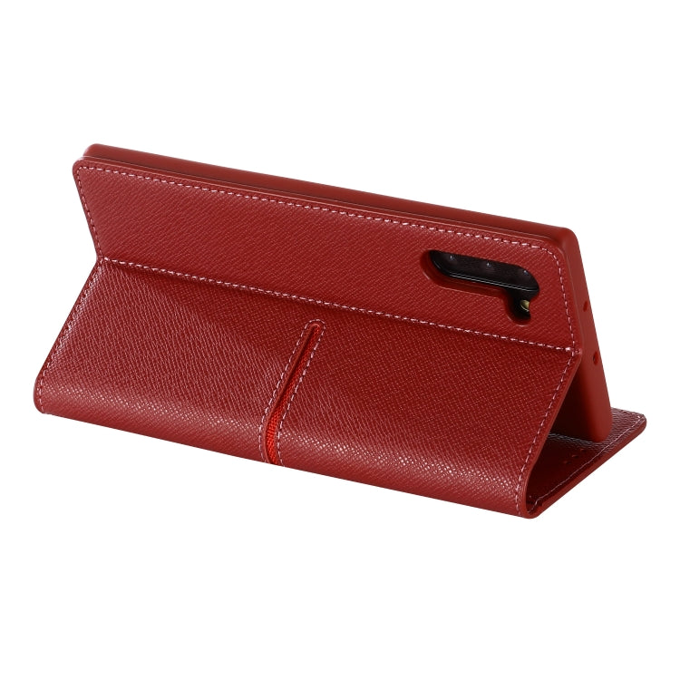 For Galaxy Note 10 GEBEI Top-grain Leather Horizontal Flip Protective Case with Holder & Card Slots & Wallet & Photo Frame