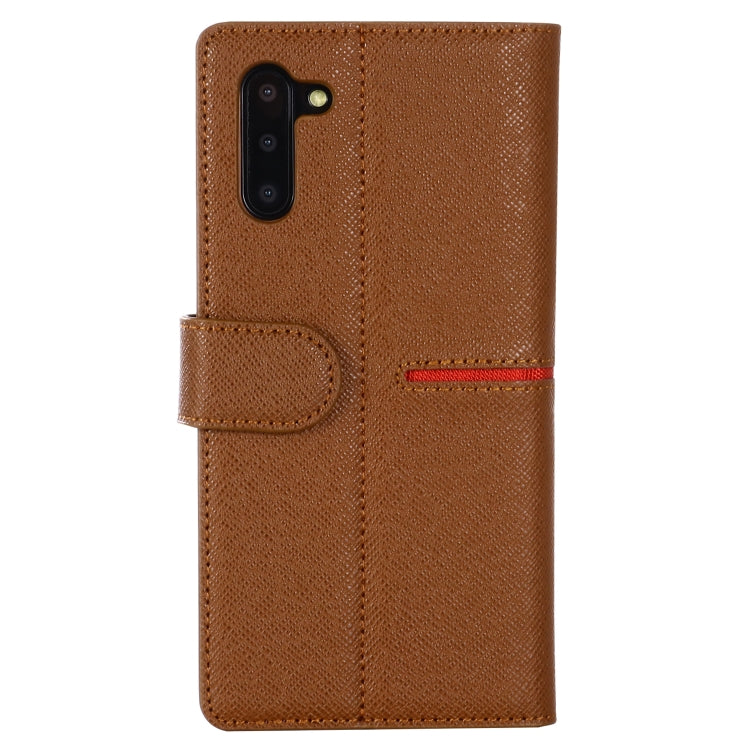 For Galaxy Note 10 GEBEI Top-grain Leather Horizontal Flip Protective Case with Holder & Card Slots & Wallet & Photo Frame