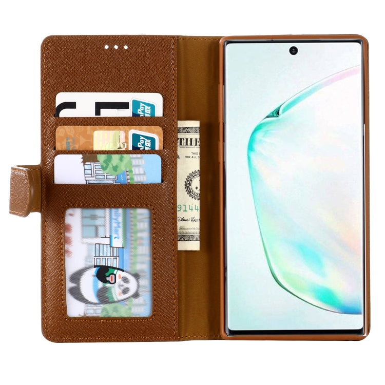 For Galaxy Note 10 GEBEI Top-grain Leather Horizontal Flip Protective Case with Holder & Card Slots & Wallet & Photo Frame
