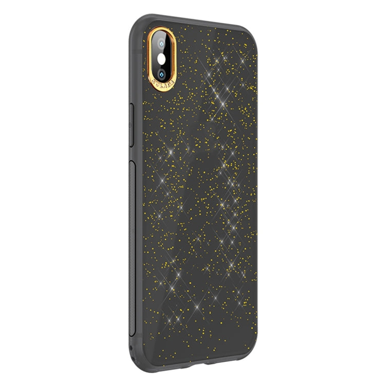 For iPhone XR SULADA Gold Foil TPU Plating Protective Case