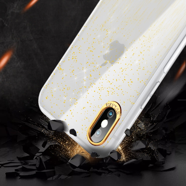 For iPhone XR SULADA Gold Foil TPU Plating Protective Case