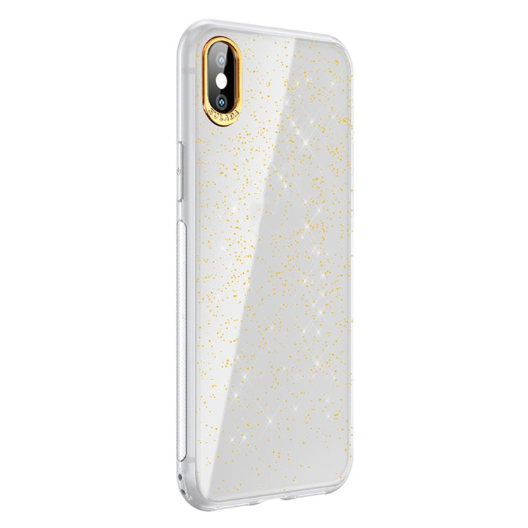 For iPhone XR SULADA Gold Foil TPU Plating Protective Case
