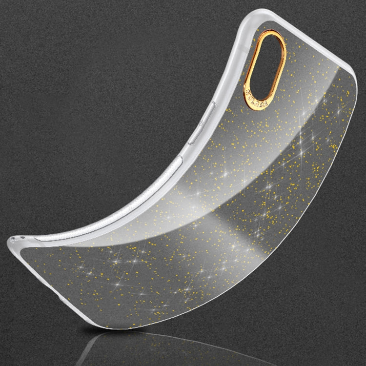 For iPhone XR SULADA Gold Foil TPU Plating Protective Case