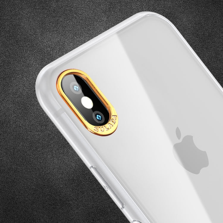 For iPhone XR SULADA Gold Foil TPU Plating Protective Case