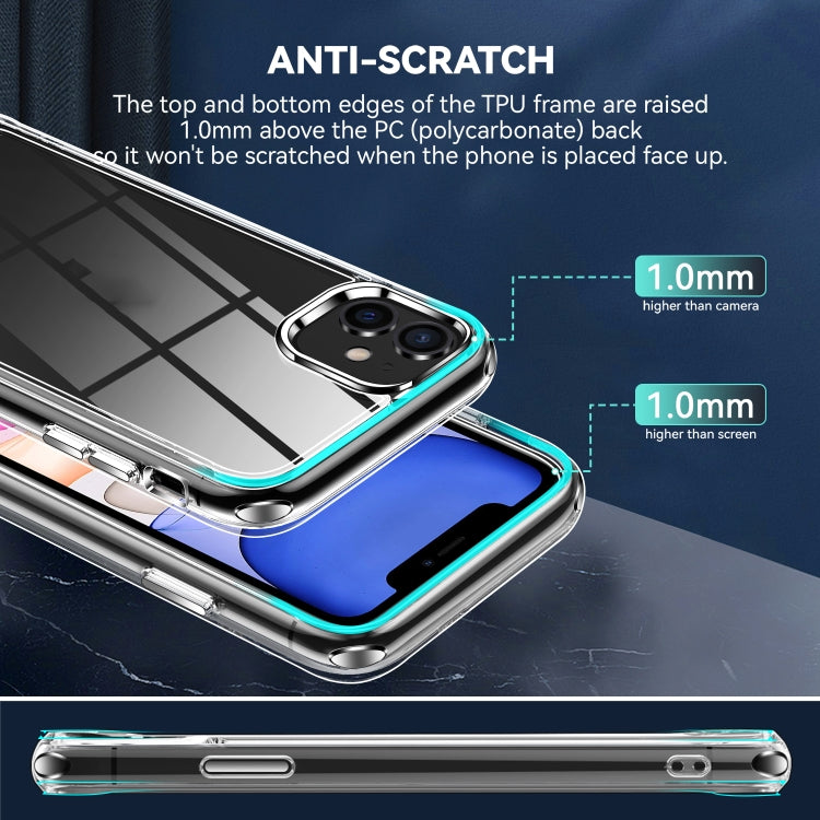 For iPhone 11 TPU + PC Transparent Shockproof Protective Case