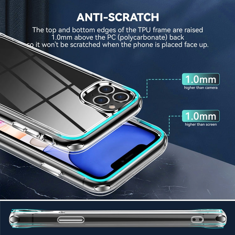 For iPhone 11 Pro TPU + PC Transparent Shockproof Protective Case