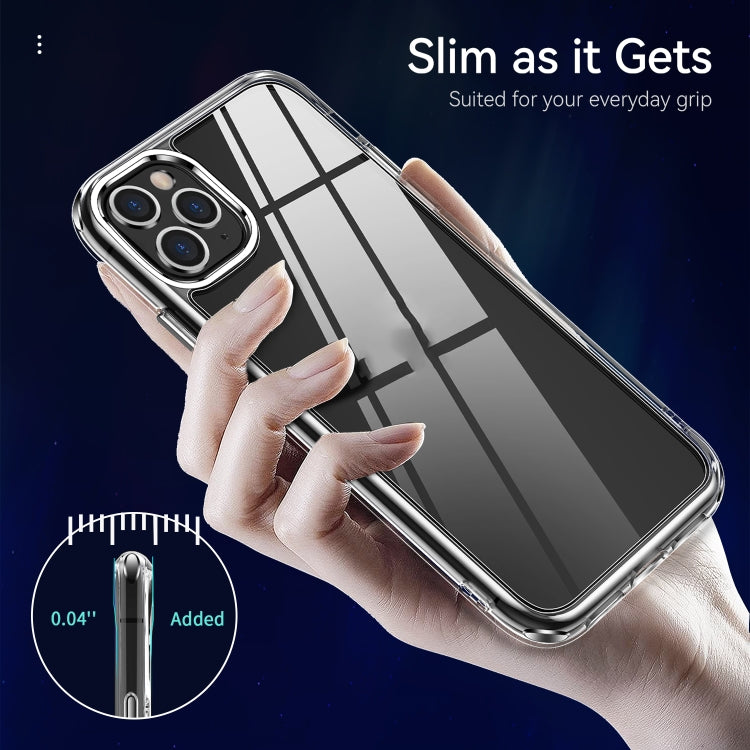 For iPhone 11 Pro TPU + PC Transparent Shockproof Protective Case