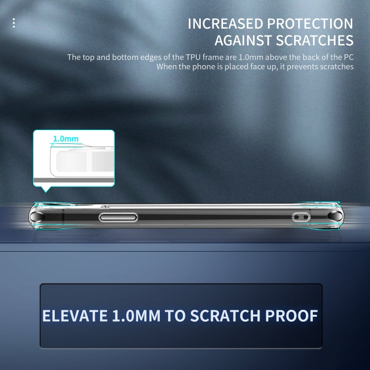 For iPhone 11 Pro TPU + PC Transparent Shockproof Protective Case