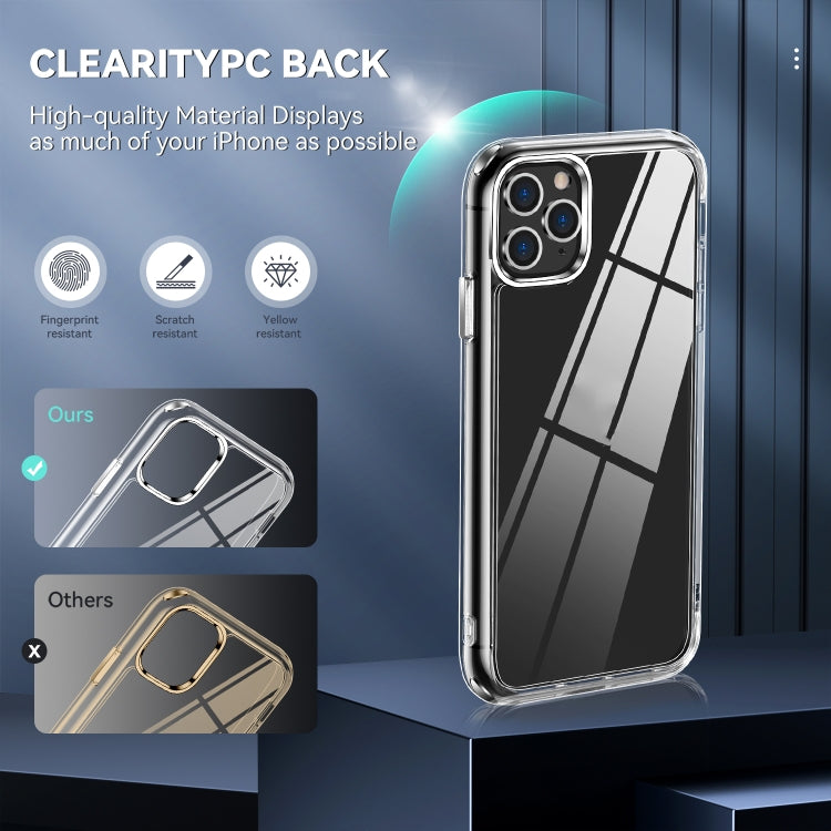 For iPhone 11 Pro Max TPU + PC Transparent Shockproof Protective Case