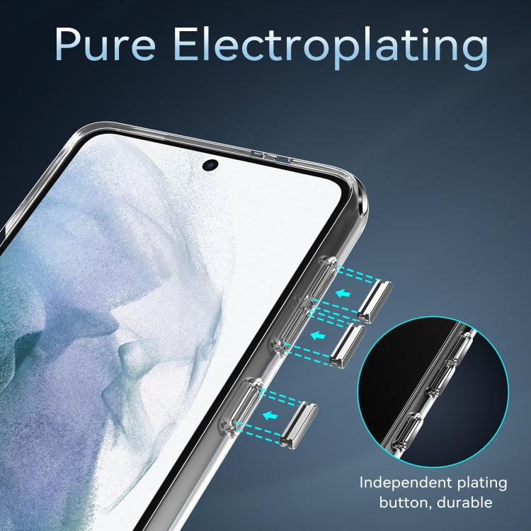 For Samsung Galaxy S21 Ultra 5G TPU + PC Transparent Shockproof Protective Case