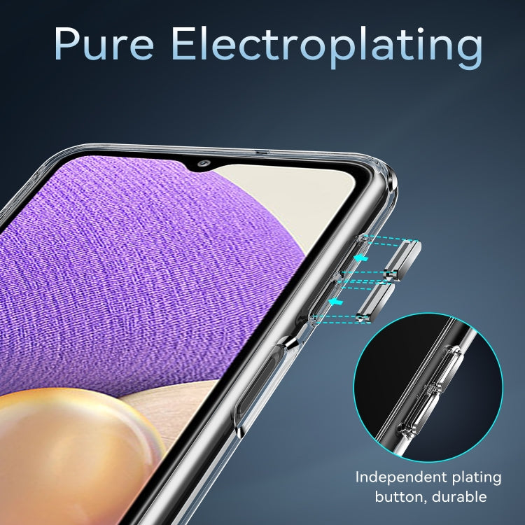 For Samsung Galaxy A32 5G TPU + PC Transparent Shockproof Protective Case