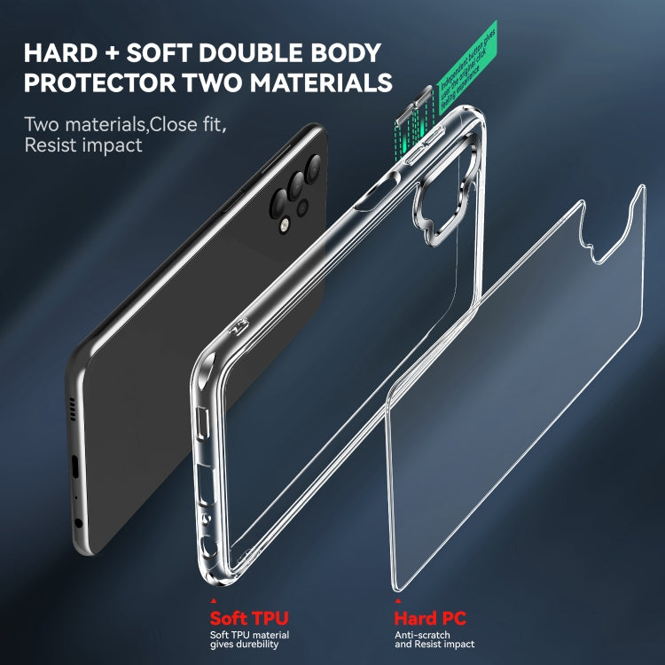 For Samsung Galaxy A32 5G TPU + PC Transparent Shockproof Protective Case