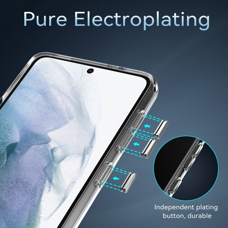 For Samsung Galaxy S21 5G TPU + PC Transparent Shockproof Protective Case