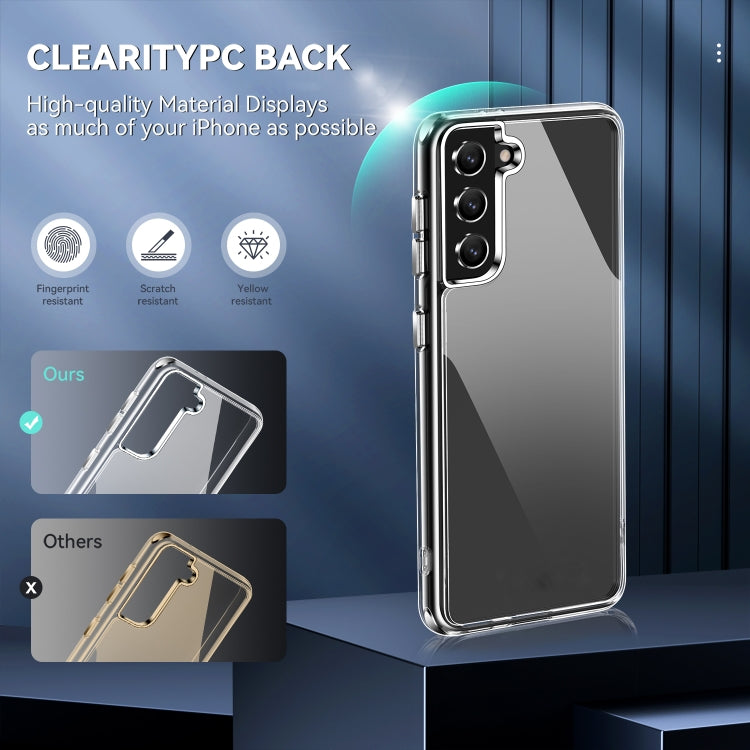 For Samsung Galaxy S21 FE TPU + PC Transparent Shockproof Protective Case