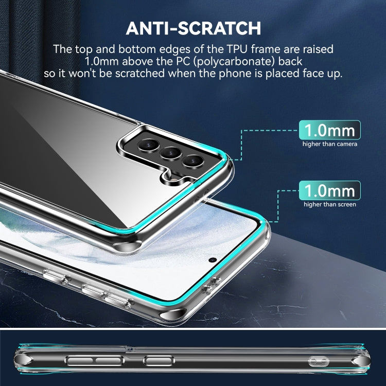 For Samsung Galaxy S21+ 5G TPU + PC Transparent Shockproof Protective Case
