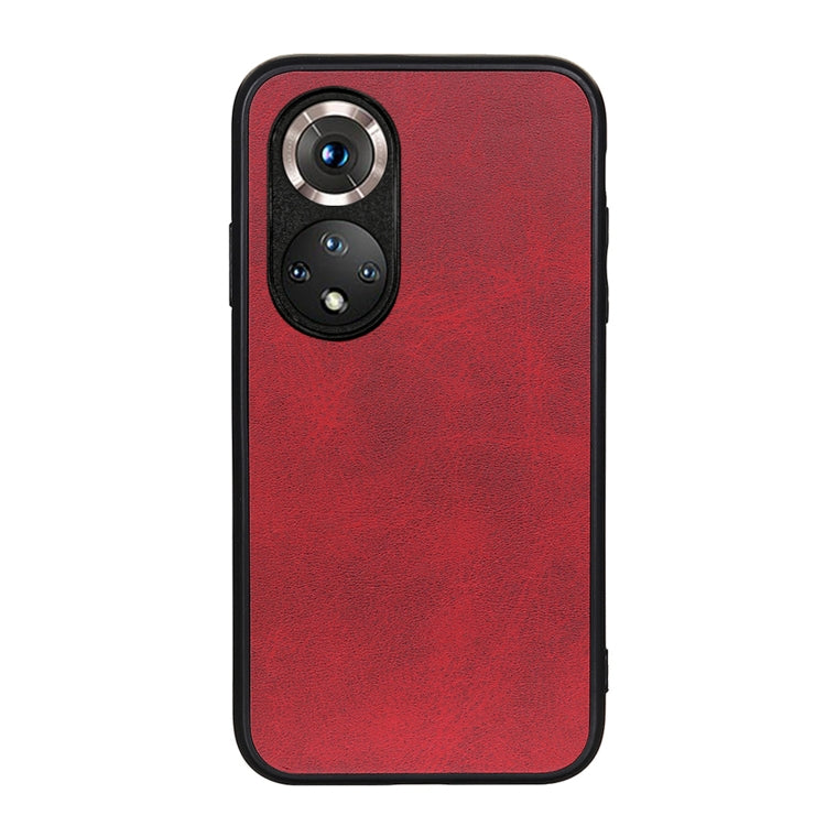 For Honor 50 Pro Accurate Hole Two-color Calf Texture Shockproof Case
