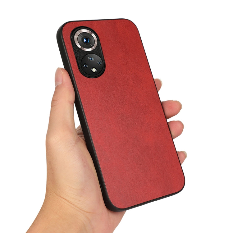 For Honor 50 Pro Accurate Hole Two-color Calf Texture Shockproof Case