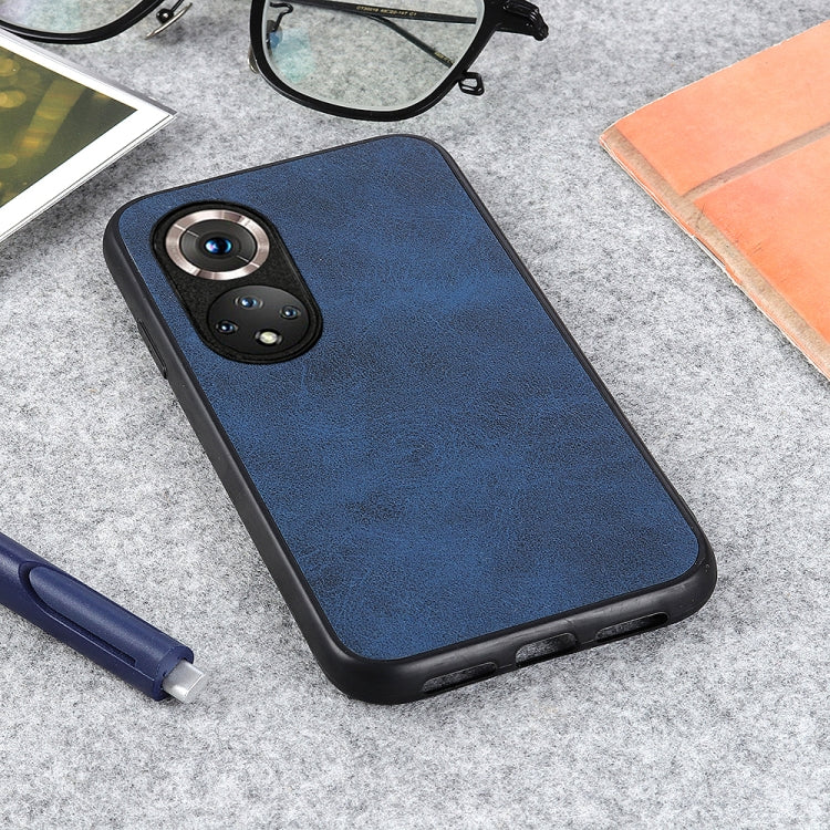 For Honor 50 Pro Accurate Hole Two-color Calf Texture Shockproof Case
