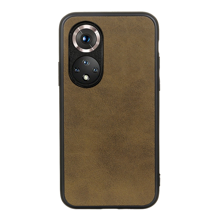 For Honor 50 Pro Accurate Hole Two-color Calf Texture Shockproof Case