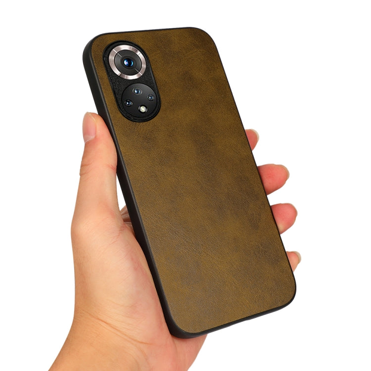 For Honor 50 Pro Accurate Hole Two-color Calf Texture Shockproof Case