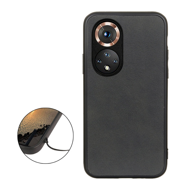 For Honor 50 Accurate Hole Two-color Calf Texture Shockproof Case