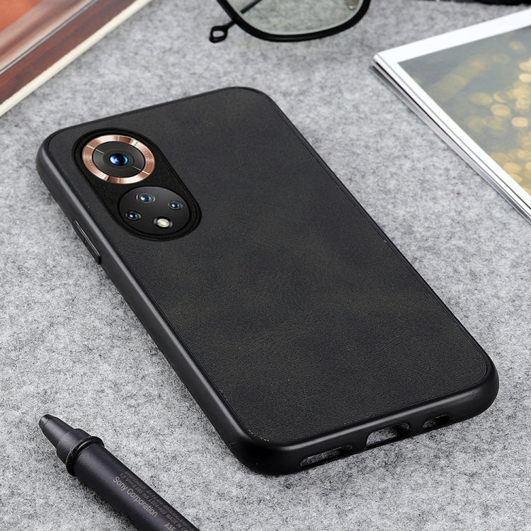 For Honor 50 Accurate Hole Two-color Calf Texture Shockproof Case