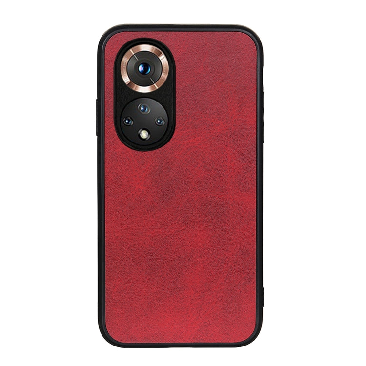 For Honor 50 Accurate Hole Two-color Calf Texture Shockproof Case
