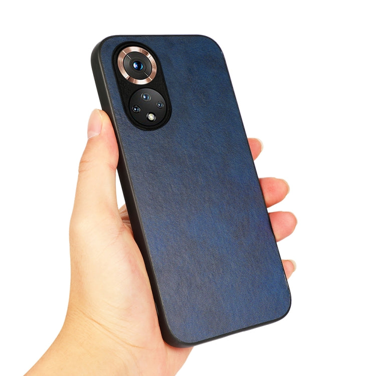For Honor 50 Accurate Hole Two-color Calf Texture Shockproof Case