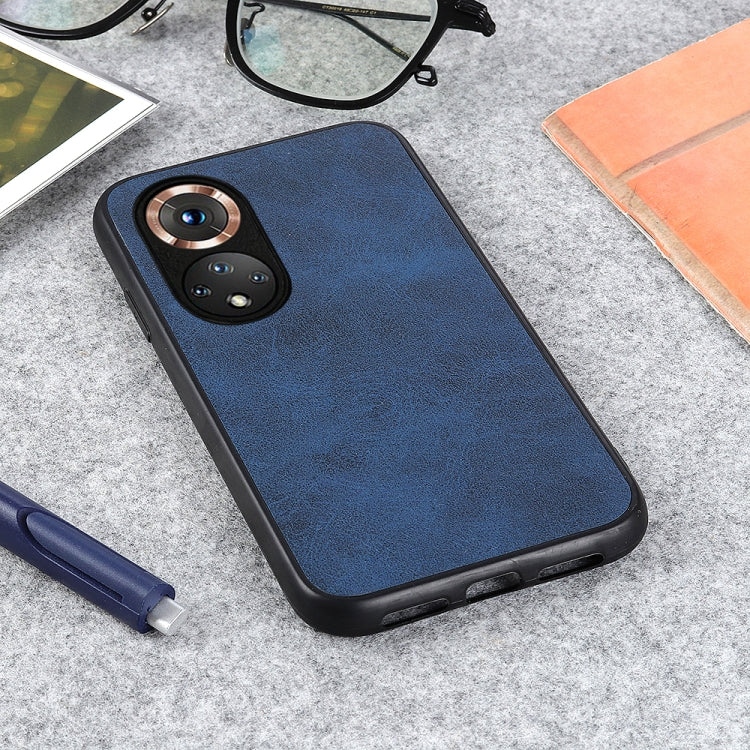 For Honor 50 Accurate Hole Two-color Calf Texture Shockproof Case