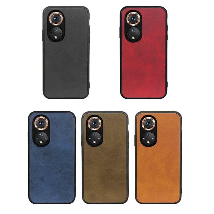 For Honor 50 Accurate Hole Two-color Calf Texture Shockproof Case