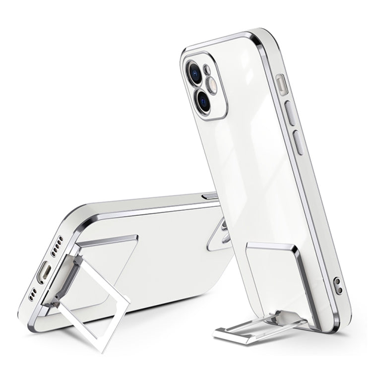For iPhone 11 Electroplating Protective Cover Casem with Holder Function