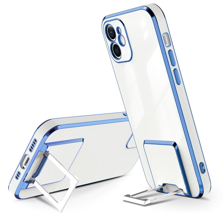 For iPhone 11 Pro Electroplating Protective Cover Casem with Holder Function