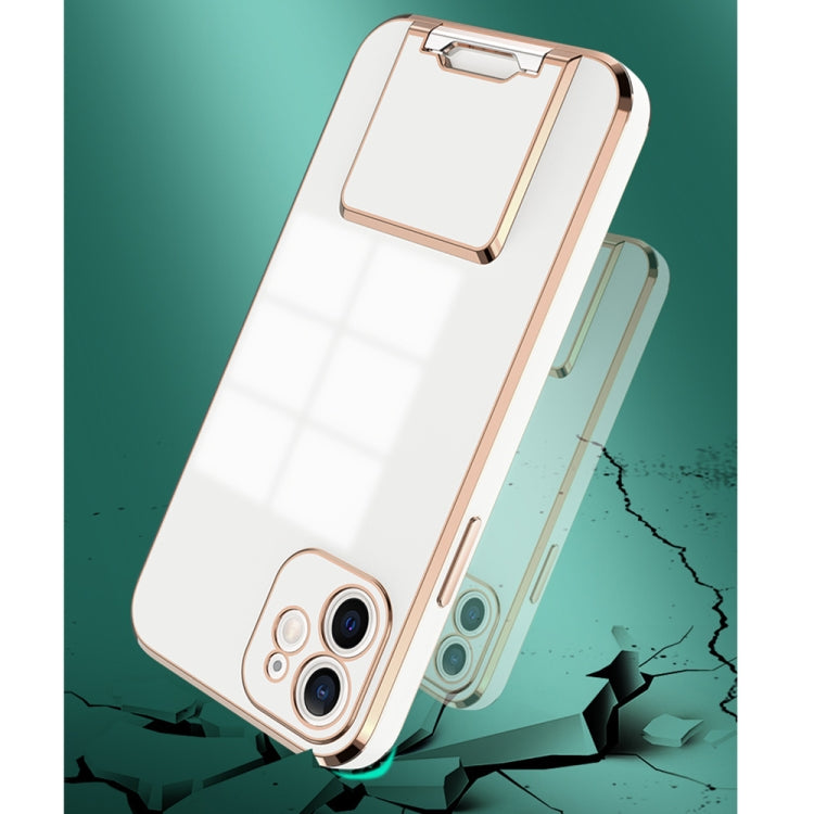 For iPhone 11 Pro Max Electroplating Protective Cover Casem with Holder Function