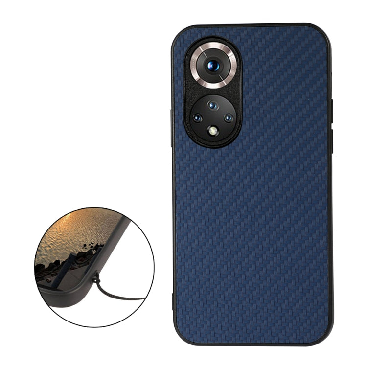 For Honor 50 Pro Accurate Hole Carbon Fiber Texture Shockproof Case