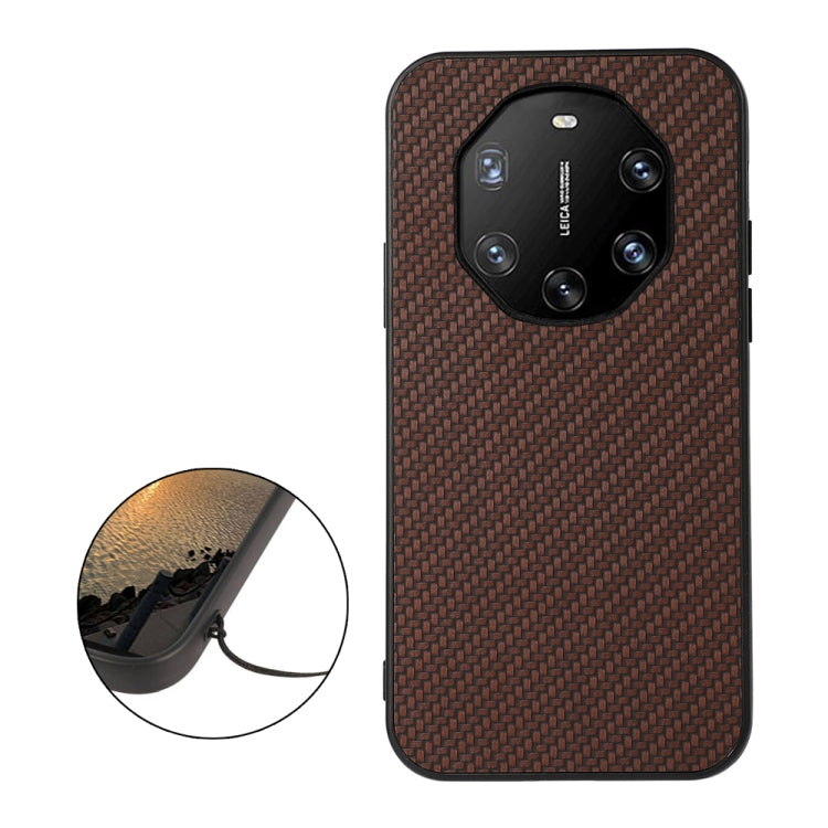 For Huawei Mate 40 RS Accurate Hole Carbon Fiber Texture Shockproof Case