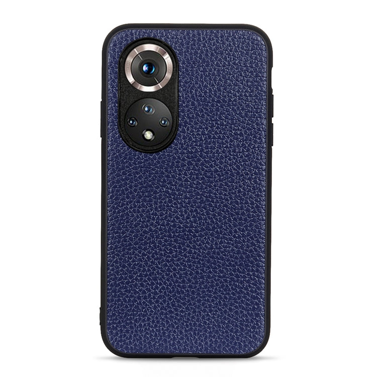 For Honor 50 Accurate Hole Litchi Texture Leather Shockproof Case