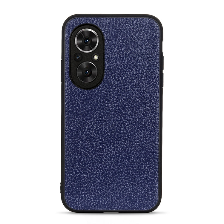 For Honor 50 SE Accurate Hole Litchi Texture Leather Shockproof Case