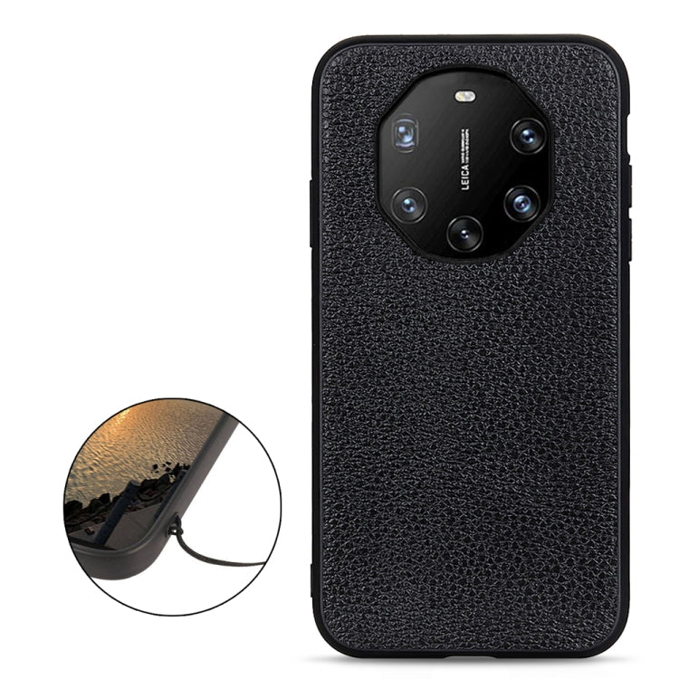 For Huawei Mate 40 RS Accurate Hole Litchi Texture Leather Shockproof Case