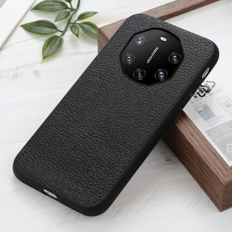 For Huawei Mate 40 RS Accurate Hole Litchi Texture Leather Shockproof Case