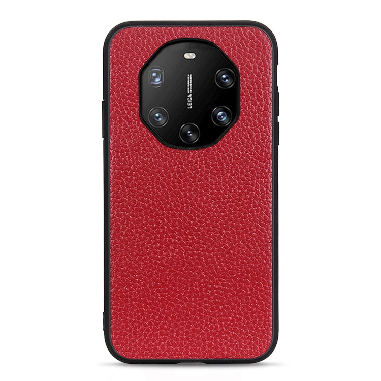 For Huawei Mate 40 RS Accurate Hole Litchi Texture Leather Shockproof Case
