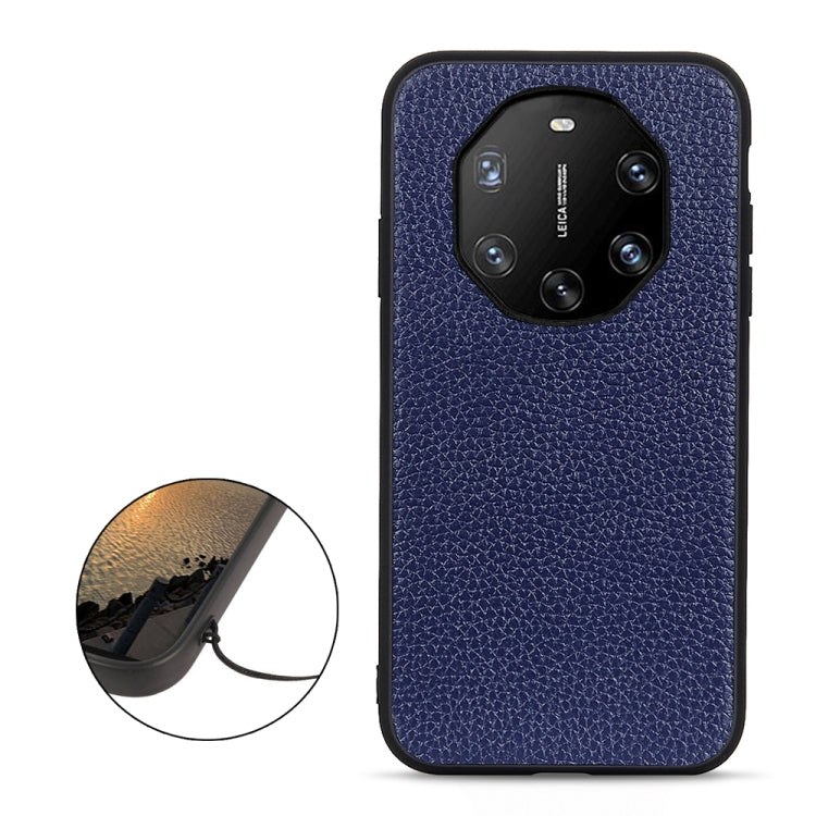 For Huawei Mate 40 RS Accurate Hole Litchi Texture Leather Shockproof Case
