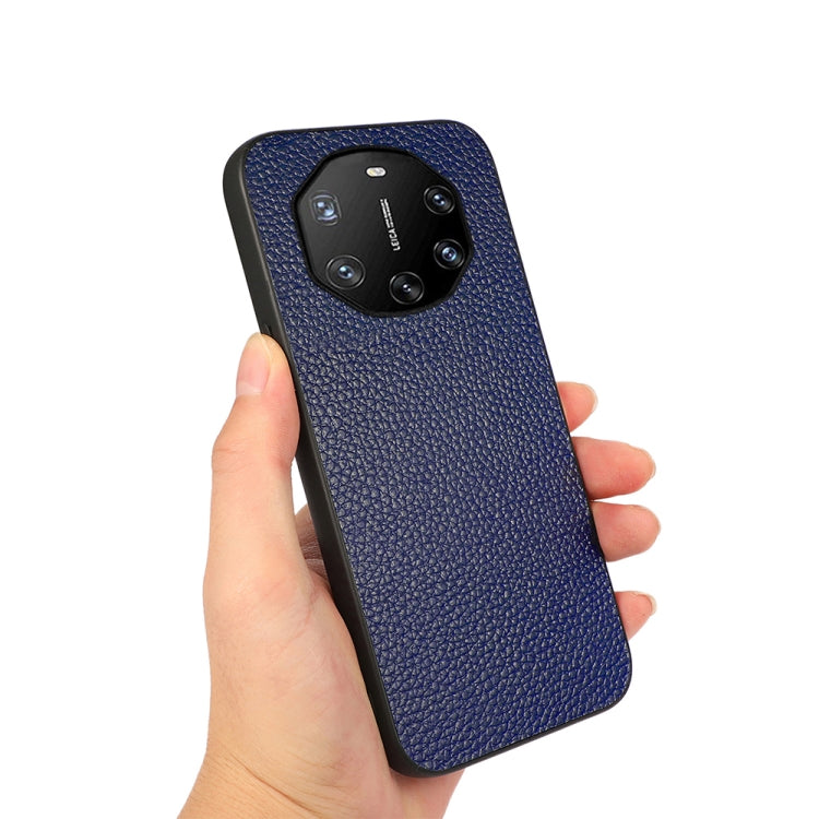 For Huawei Mate 40 RS Accurate Hole Litchi Texture Leather Shockproof Case